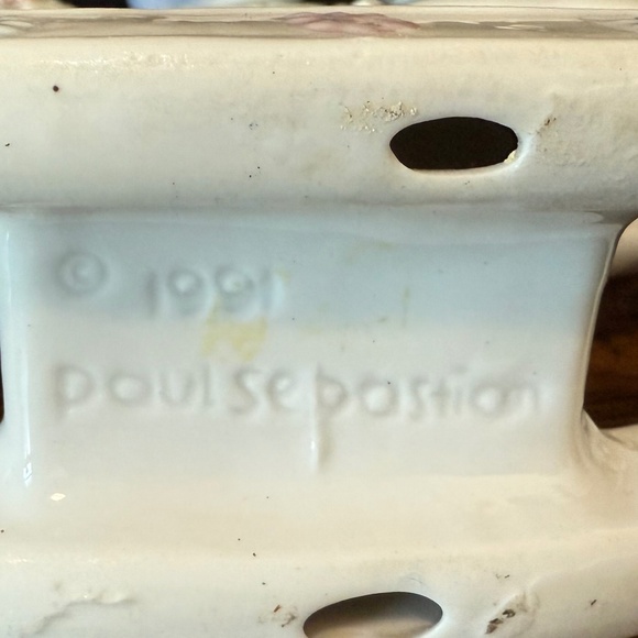 1991 MEICO PAUL SEBASTIAN Girl Riding Rocking Horse Figurine - Picture 12 of 14